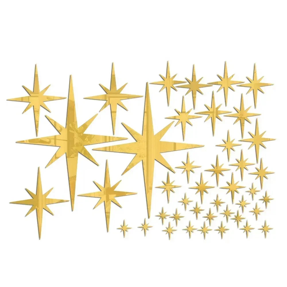 Star Mirror Wall Stickers for Stunning Home Decor - Smarsty