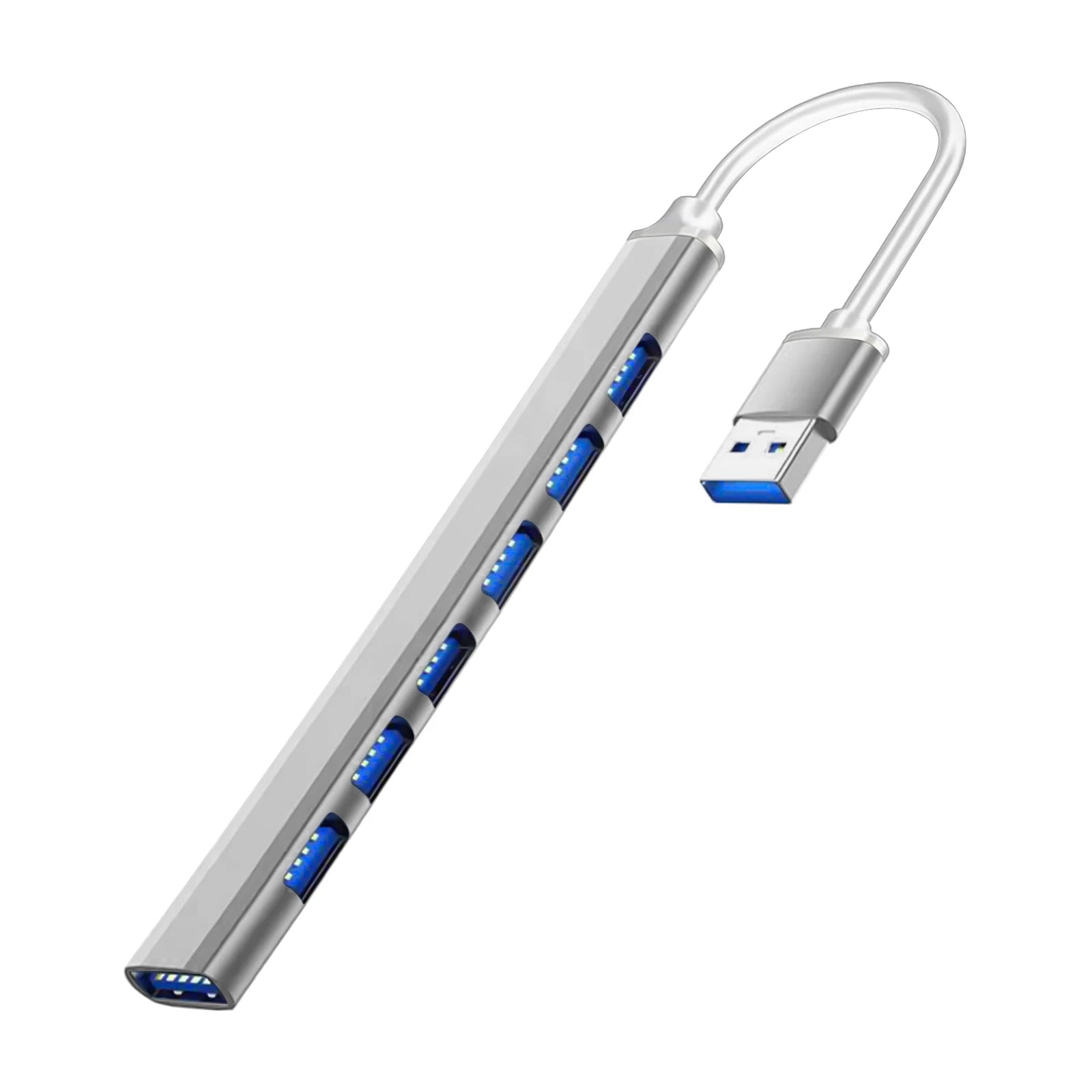 7 Port USB C Hub With 5Gbps High Speed PerformancePlus
