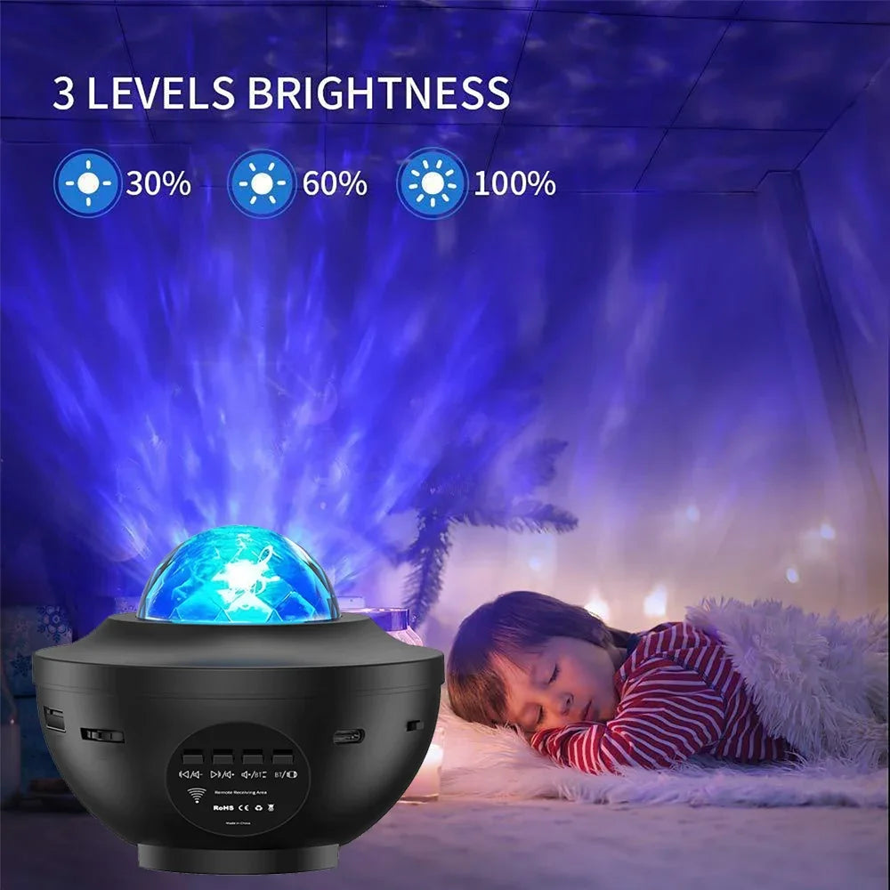 LED Starry Galaxy Projector with Bluetooth Music Player - Smarsty