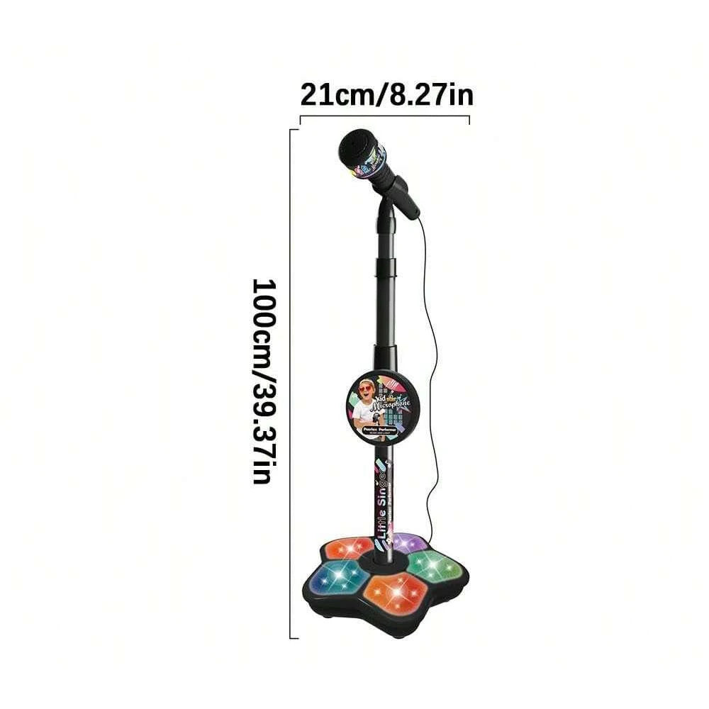 Kids Microphone Stand Toy, Portable Children's Karaoke Electronic, Durable Party Karaoke Microphone Stand, Kids Karaoke Machine by Smarsty