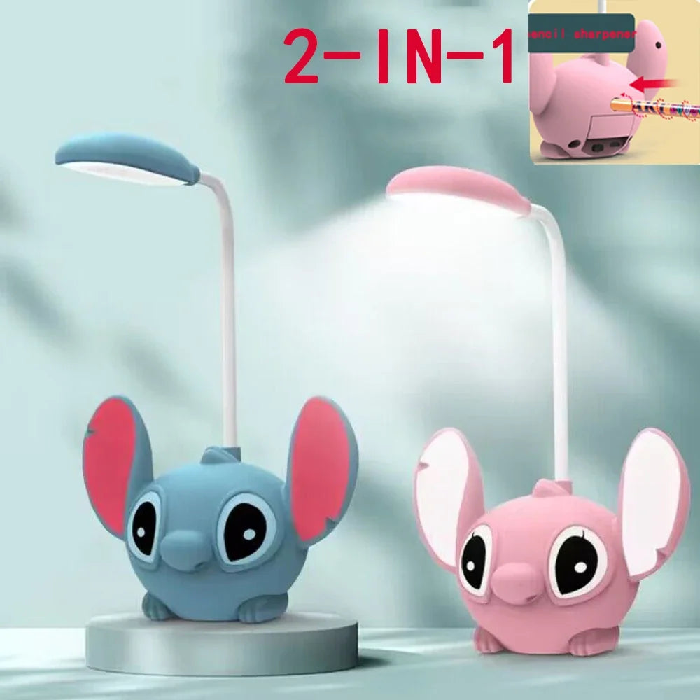 LED Lilo and Stitch Desk Lamp with Pencil Sharpener - Smarsty