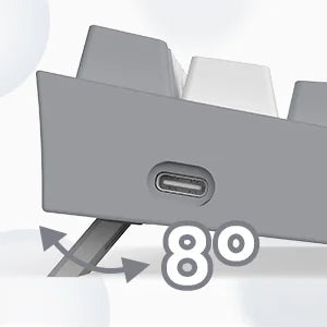 Redragon K617 Fizz 60% Wired RGB Gaming Keyboard, 61 Keys Hot-Swap Compact Mechanical Keyboard Red Switch