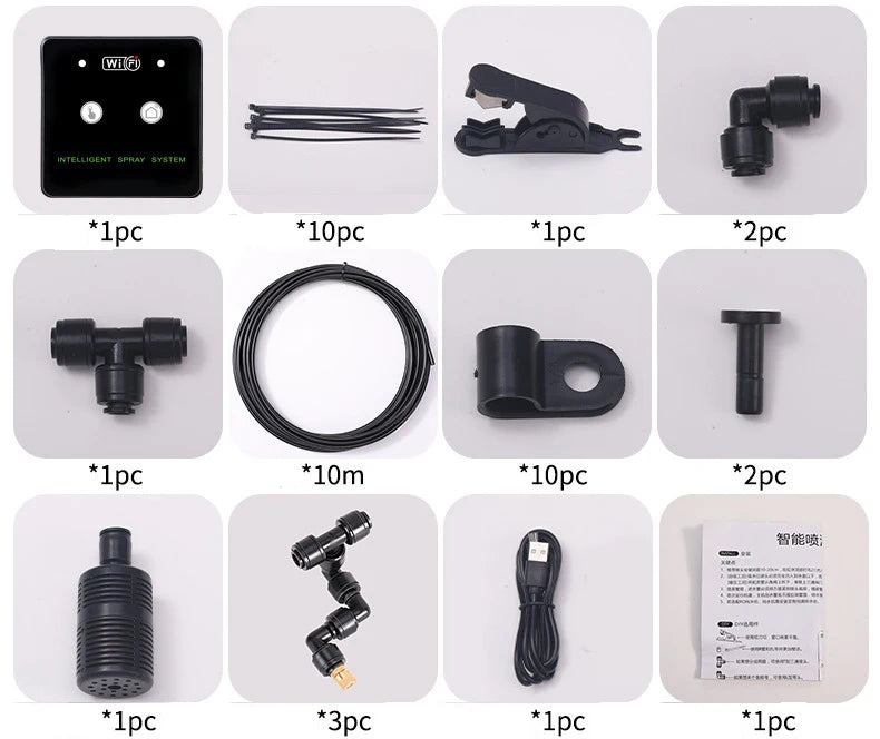 WiFi Controlled Automatic Mist Sprayer Irrigation Kit - Smarsty