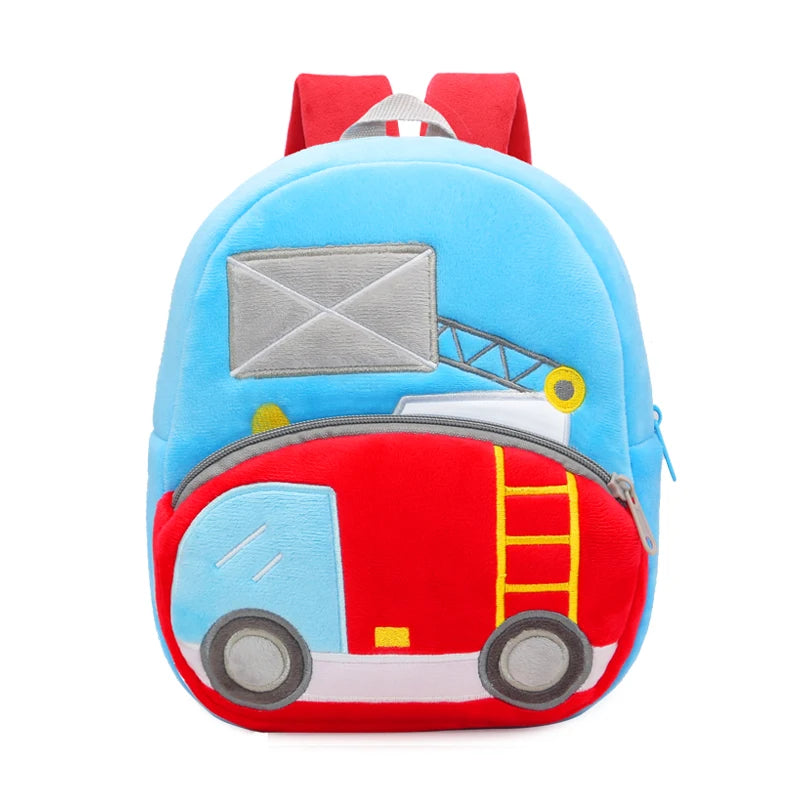 Plush Excavator Kids Backpack For Small School Bags - Smarsty