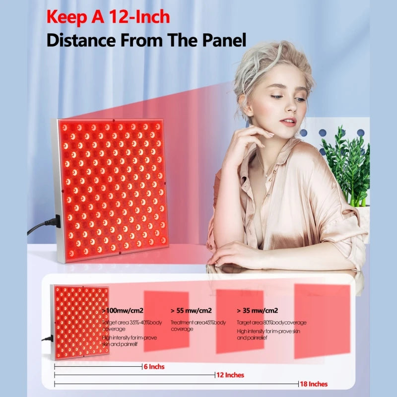 LED Red Light Therapy Panel for Anti Aging Skin Care - Smarsty