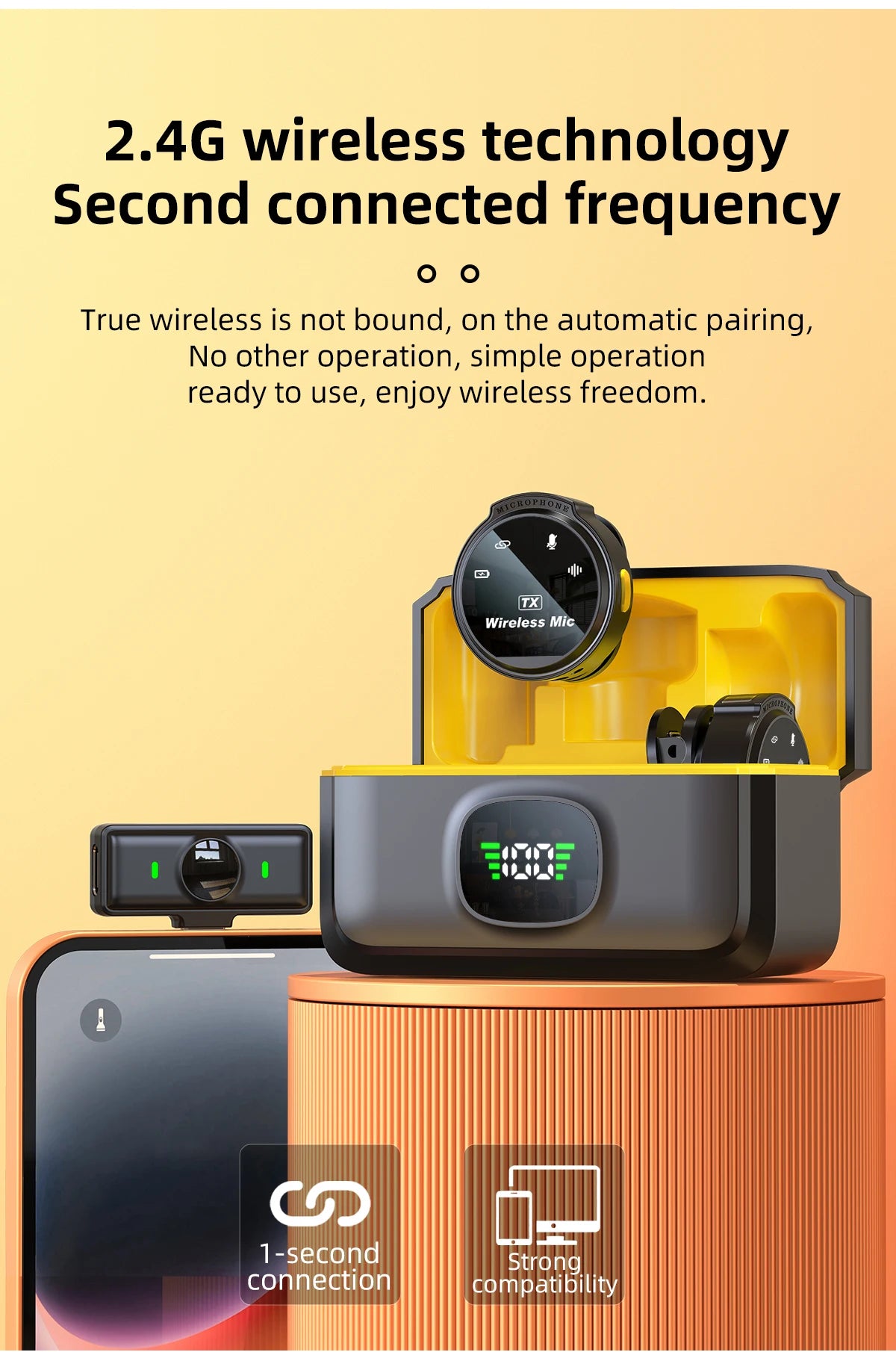 Xiaomi Wireless Lavalier Microphone for Mobile Live Recording - Smarsty