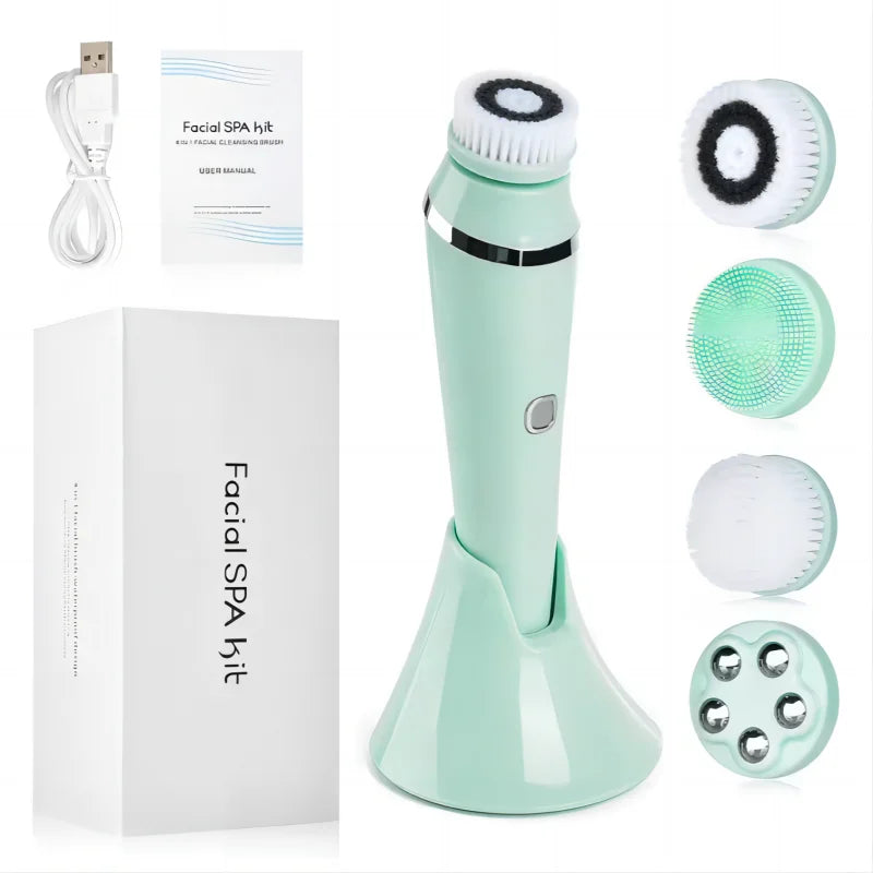 Electric Facial Cleansing Brush with Sonic Technology - Smarsty