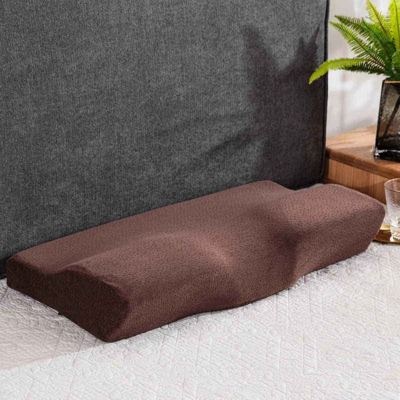 Memory Foam Orthopedic Neck Pillow for Pain Relief - Smarsty
