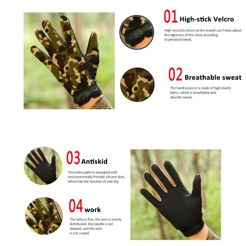 Breathable Fishing Gloves Non Slip Full Finger Outdoor - Smarsty