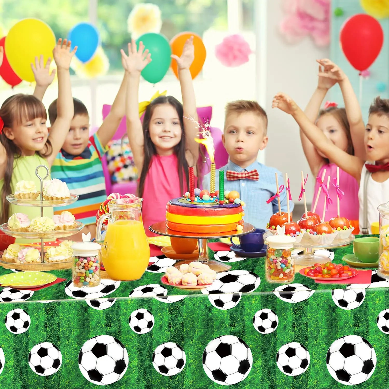 Soccer Theme Tablecloths for Game Day Parties - Smarsty