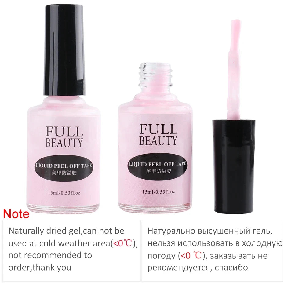 15ml Peel Off Antifreezing Nail Liquid Fast Dry Solution - Smarsty