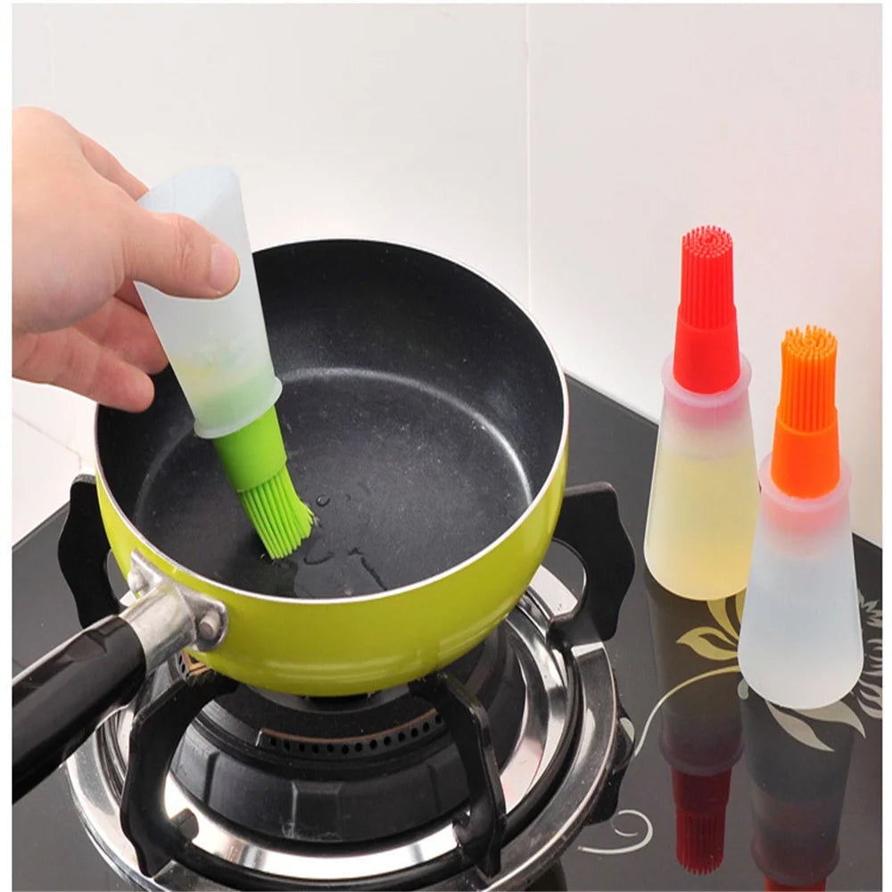 Silicone Oil Dispenser Brush for High Temperature Cooking - Smarsty