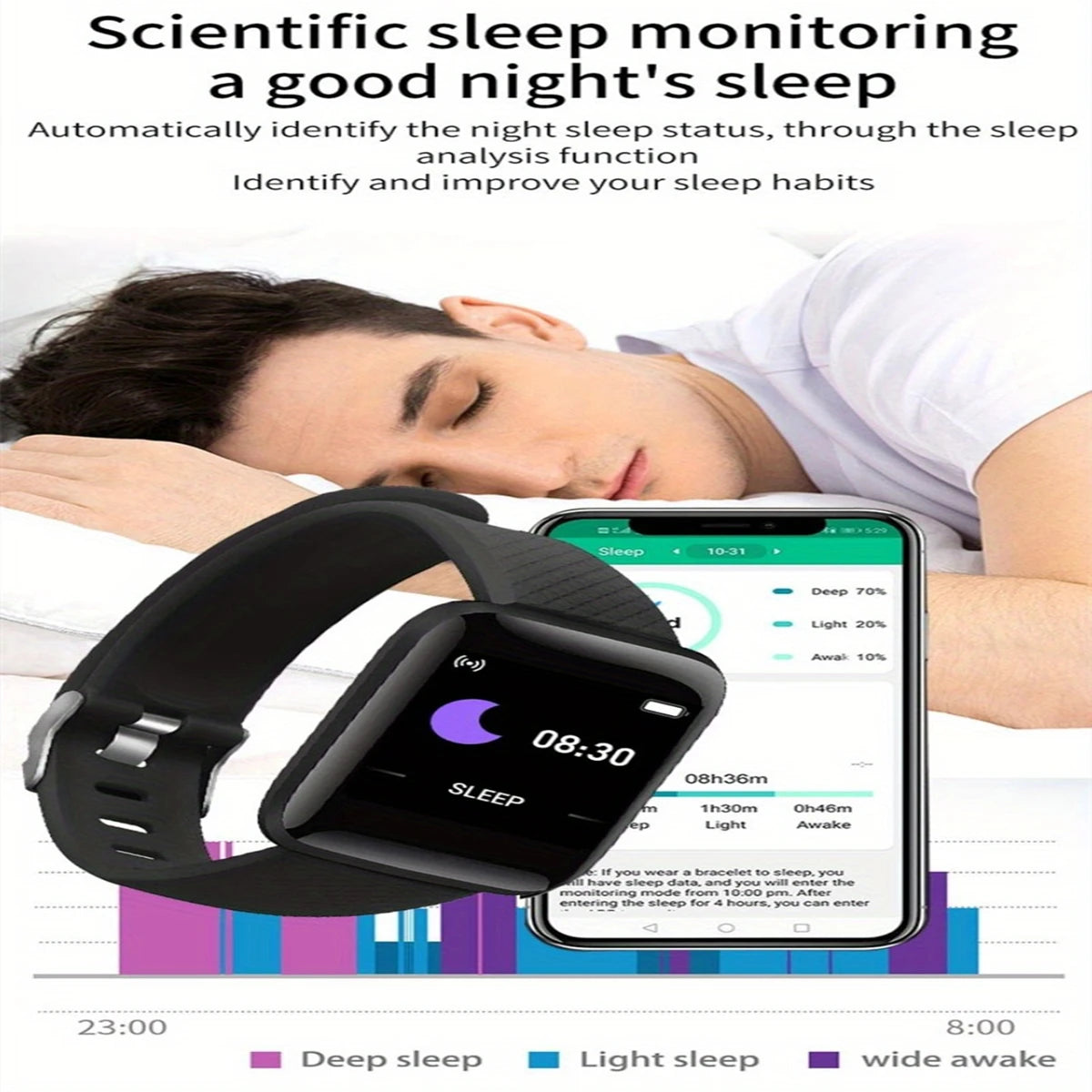 Smart Watch For Fitness Tracking and Music Control - Smarsty