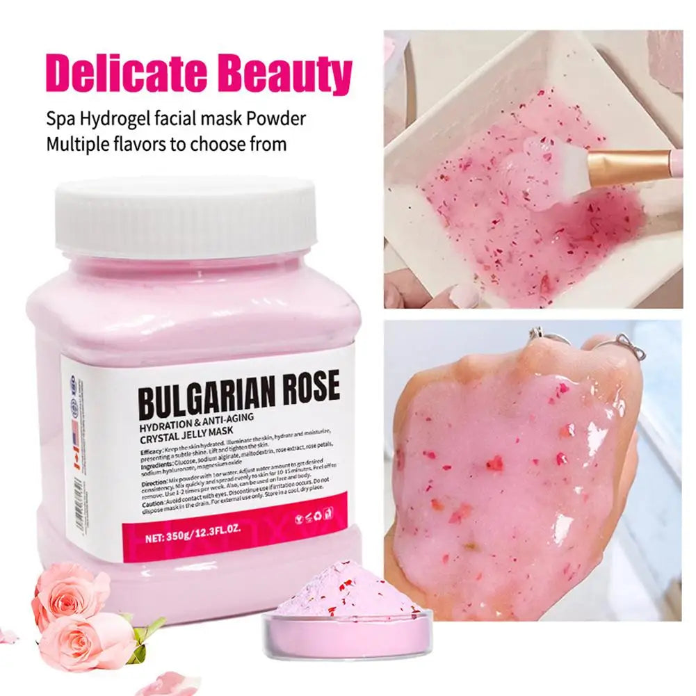 Jelly Mask for Facial Professional Rose Smooth Face Mask Skin Care, Hydrated Nourished Hydro Jelly Mask Powder,Gel Peel Off MasK - Smarsty