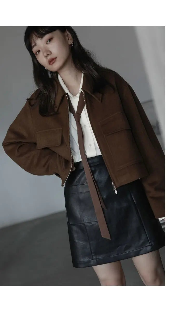 2025 Summer Minimalist Long Sleeve Button Up Shirt Women Korean Style Solid Tie Oversize Shirts Blouse Loose Clothes Autumn Tops - Smarsty