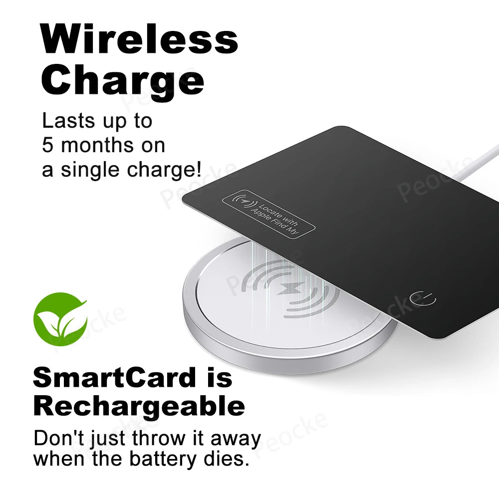 Ultra-Thin GPS Wallet Tracker with Bluetooth Connectivity - Smarsty