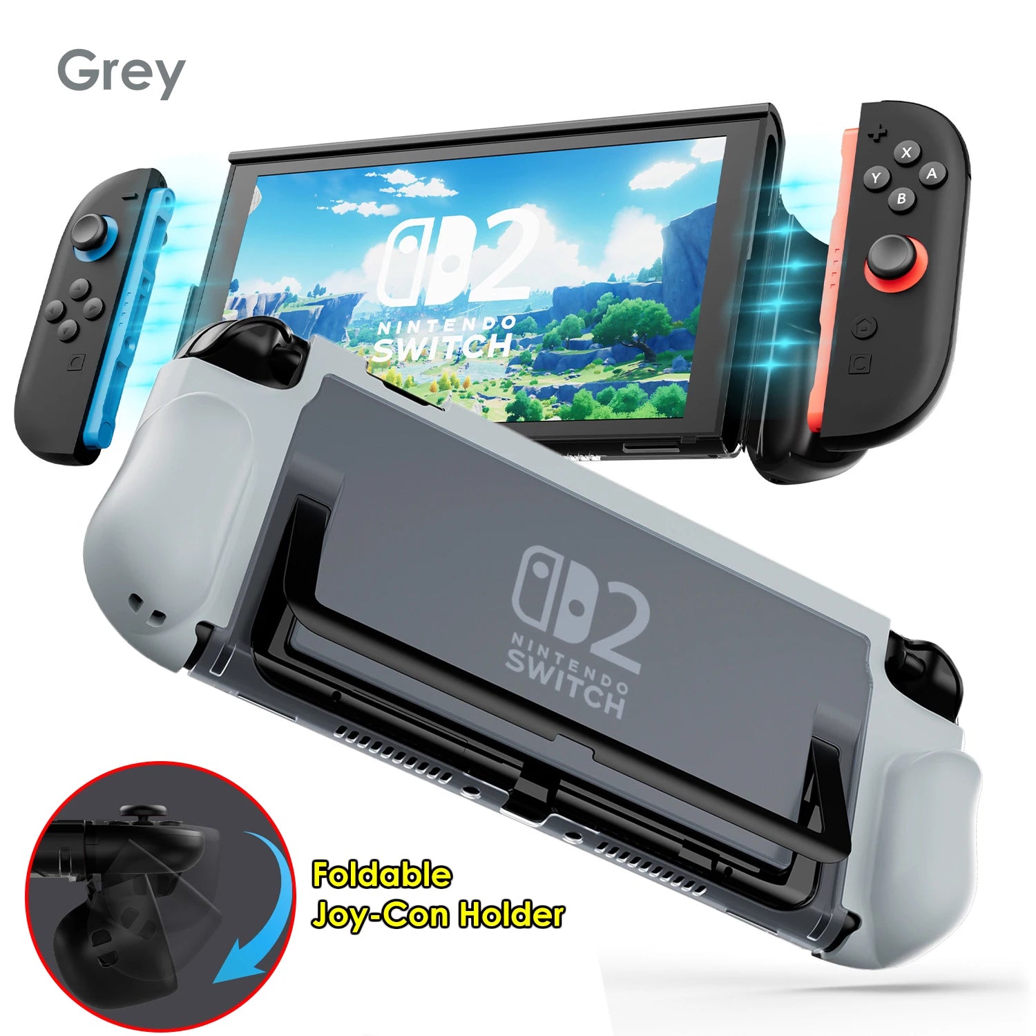 Protective Case for Nintendo Switch 2 with Ergonomic Grip - Smarsty