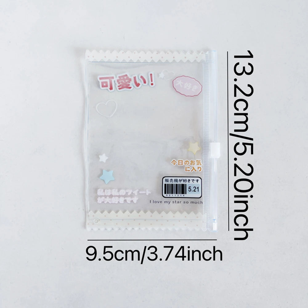 INS Transparent Candy Bag Badge Holder Korean Photocard Holder Display Bag Pendant Idol Photo Card Protective Cover Card Holder