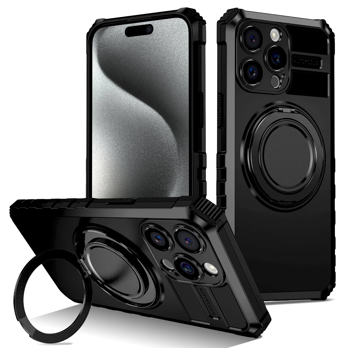 Luxury Shockproof Armor Magnetic Case For iPhone 17 16 15 14 13 12 11 Pro Max 16Pro 15Pro for Magsafe Wireless Charge Cover