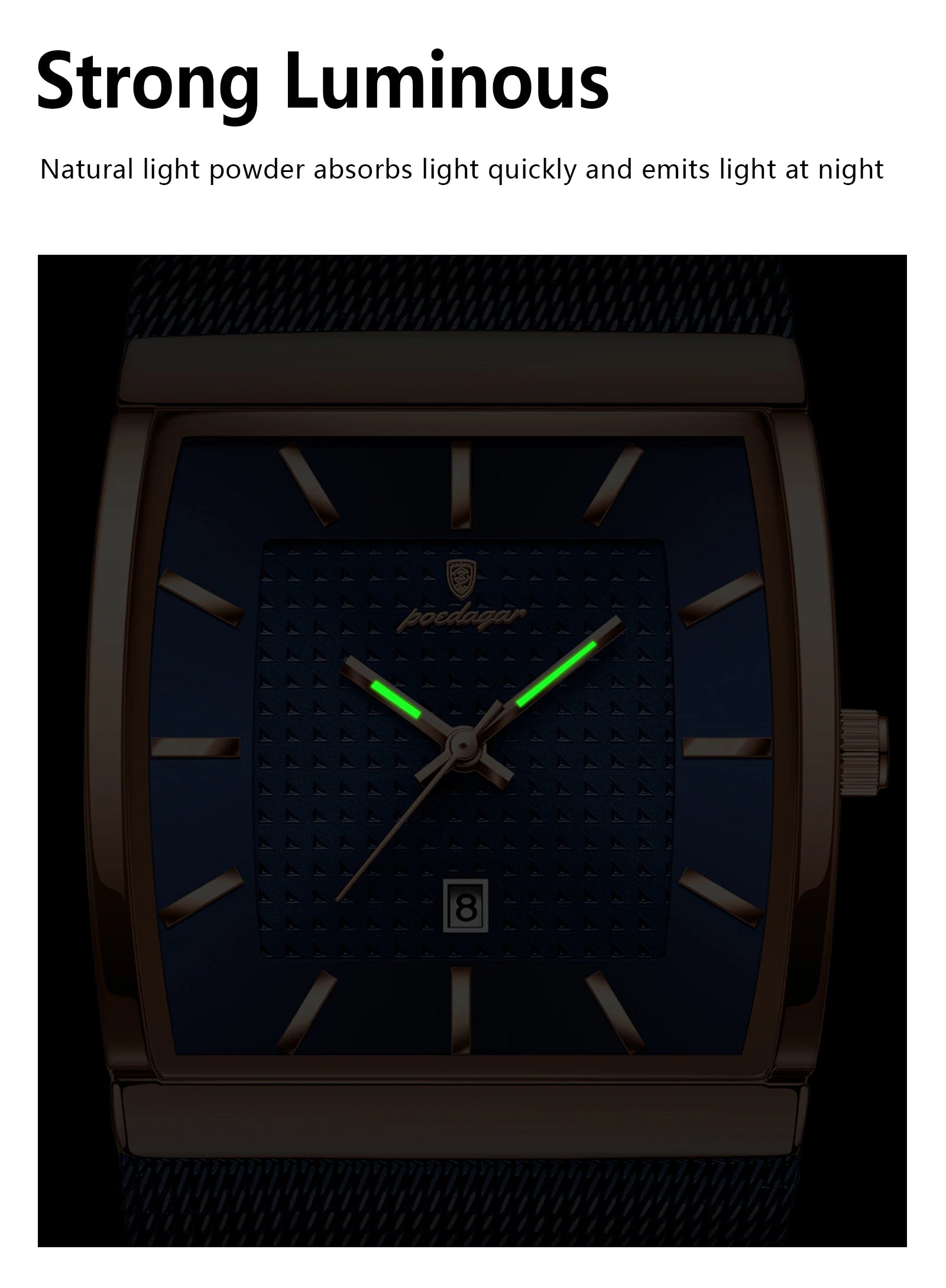 Men's Waterproof Quartz Watch with Luminous Date Feature - Smarsty