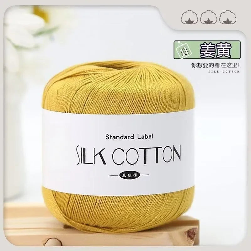 Silk Cotton Crochet Yarn for Soft Baby Knitting - Smarsty