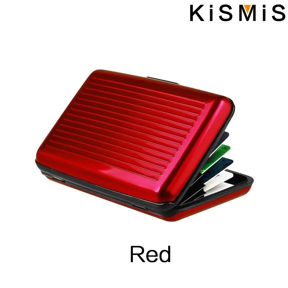 KISMIS RFID Metal Wallet and Business ID Credit Card Women Men Business ID Credit Card,Protector Wallet Card Holder Package Box