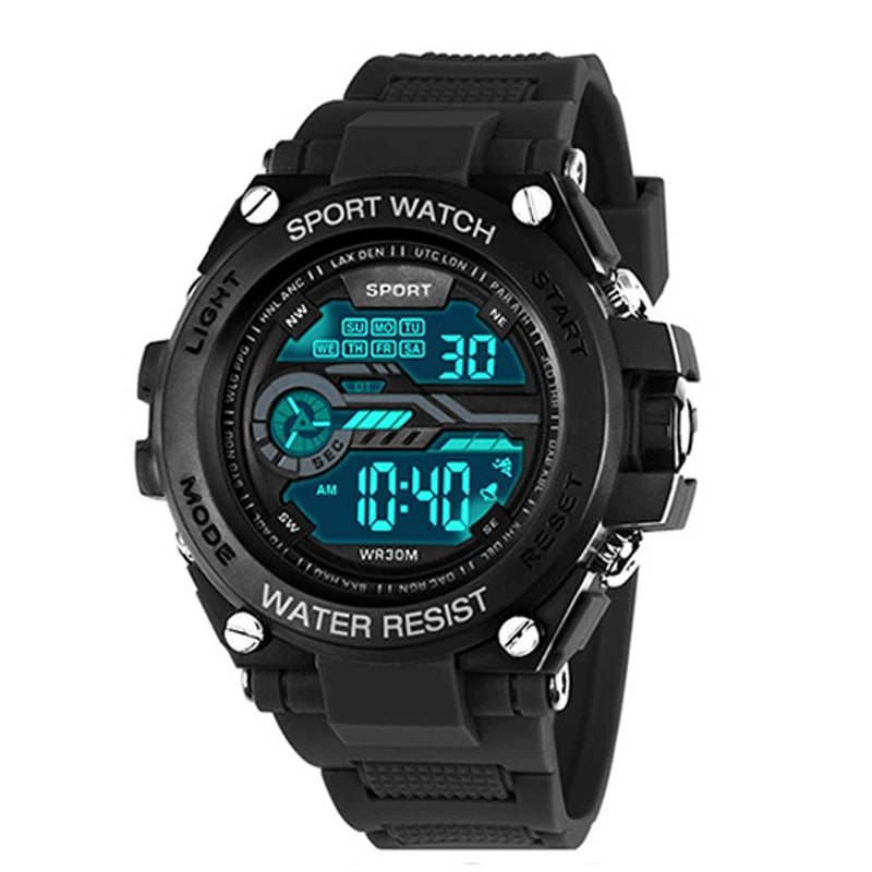 YIKAZE Men's Waterproof Sports Watch with LED Display - Smarsty