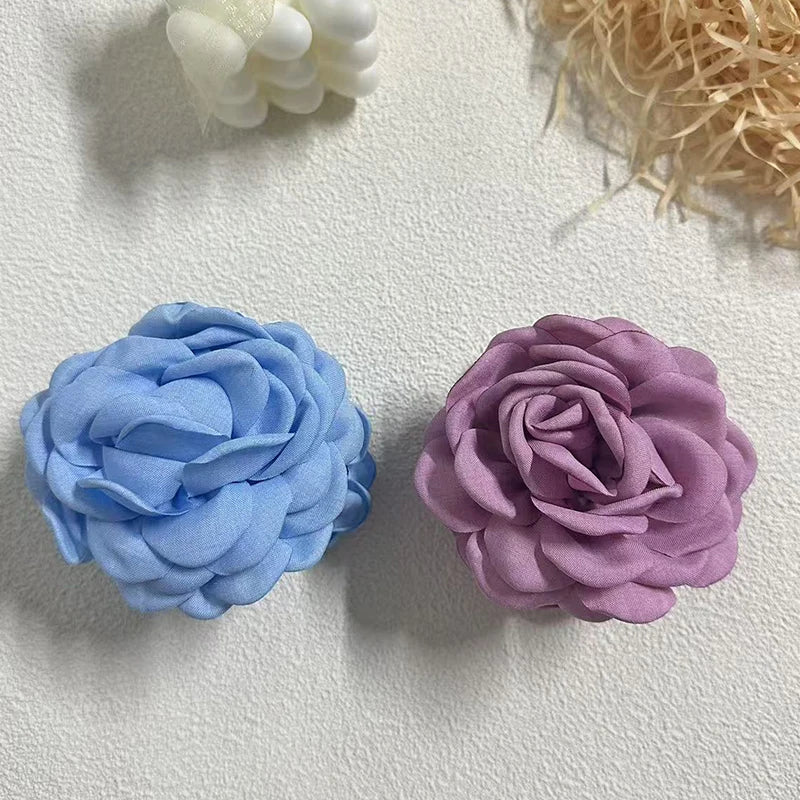Elegant Rose Hair Clip For Women Secure Back Hair Style - Smarsty