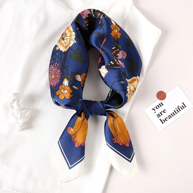 Luxury Silk Satin Scarf for Women with Sun Protection - Smarsty