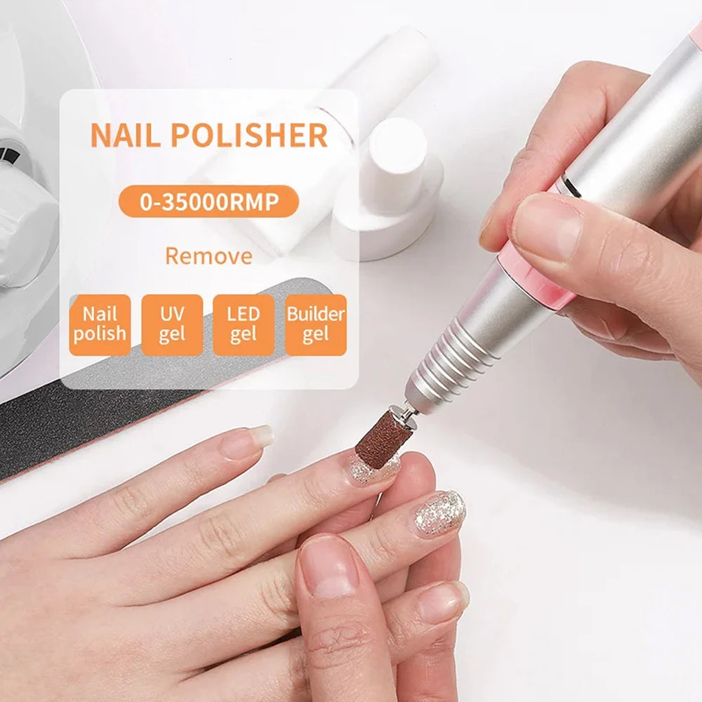 High-Speed Electric Nail Drill Machine Kit - Smarsty