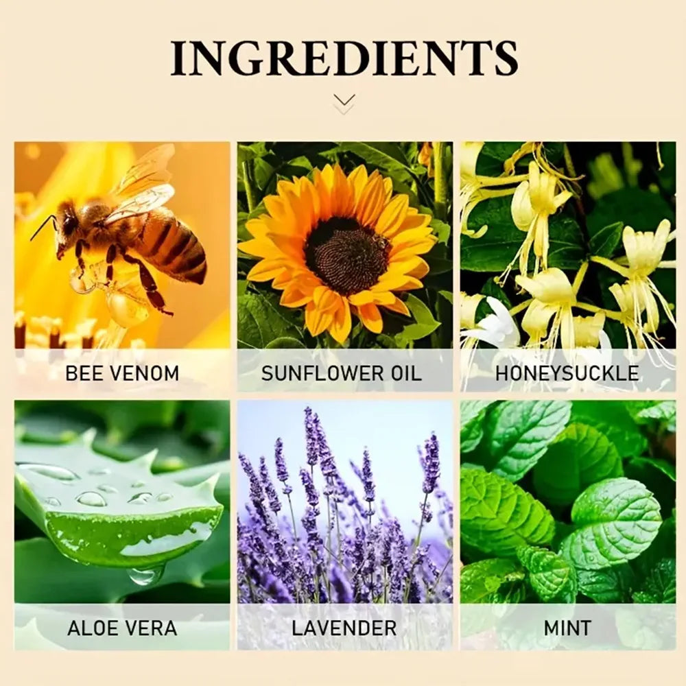 Premium Bee Venom Cream for Face & Neck - Collagen Boost, Skin Tightening, Natural Moisturizer for Sensitive Skin, Non-Greasy - Smarsty