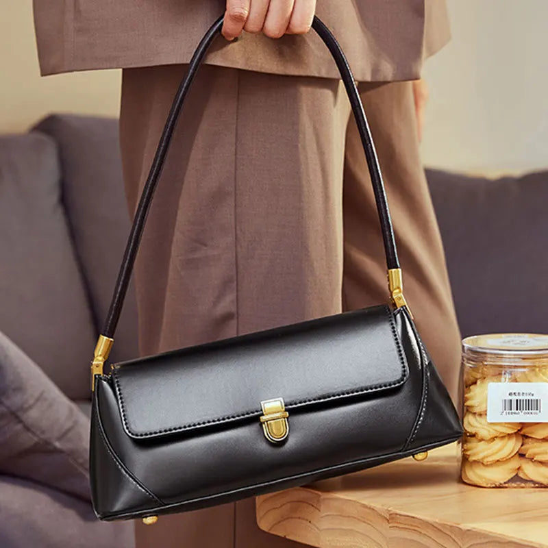 Lux Baguette Bag For Women Genuine Leather Shoulder - Smarsty