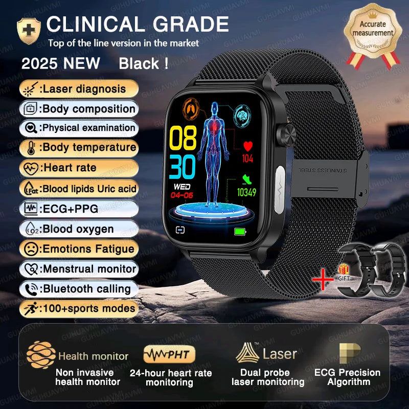2025 Smart Watch with ECG PPG HRV Health Monitoring - Smarsty