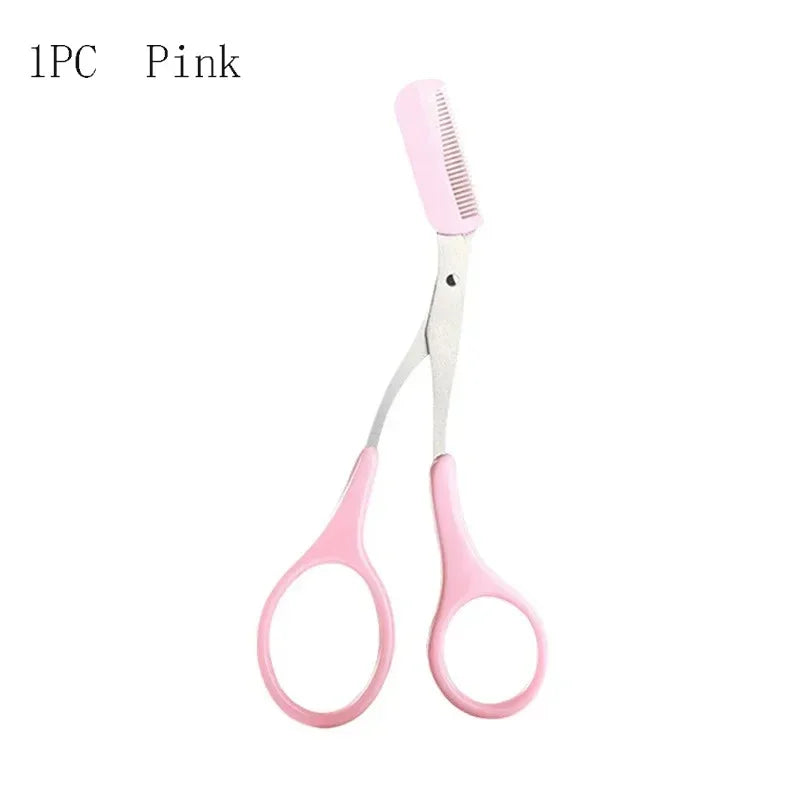 Precision Eyebrow Trimming Scissors with Built-in Comb - Smarsty