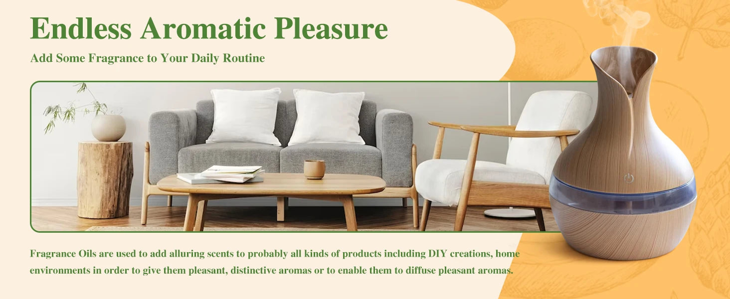 EUQEE 6pcs Fruit Fragrance Oils Set for Diffusers - Smarsty