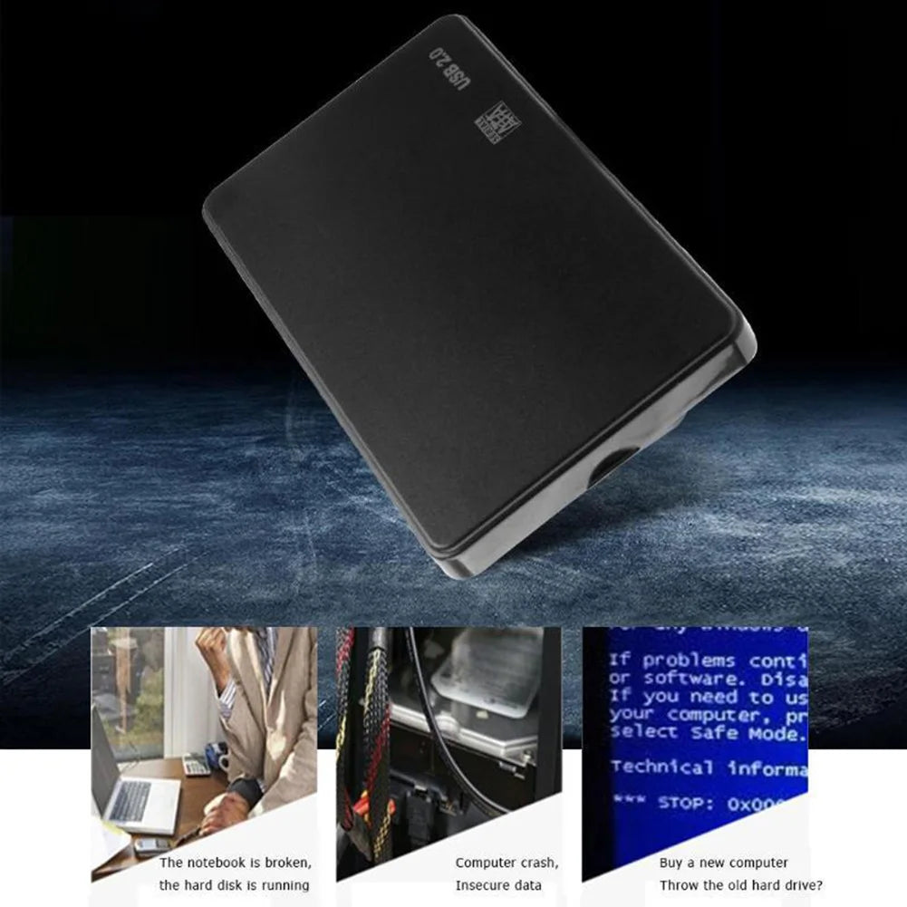 Plastic 3TB USB 2.0/3.0 Hard Disk HD Enclosure Super Speed for Windows Enclosure 2.5 inch SATA SSD HDD Mobile Case
