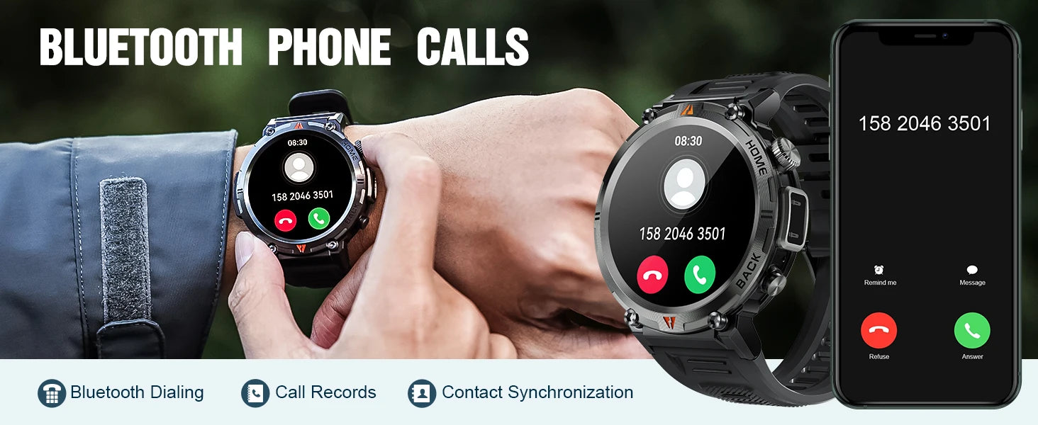 EIGIIS KE3 Smart Watch Bluetooth Call Waterproof Health Monitor - Smarsty