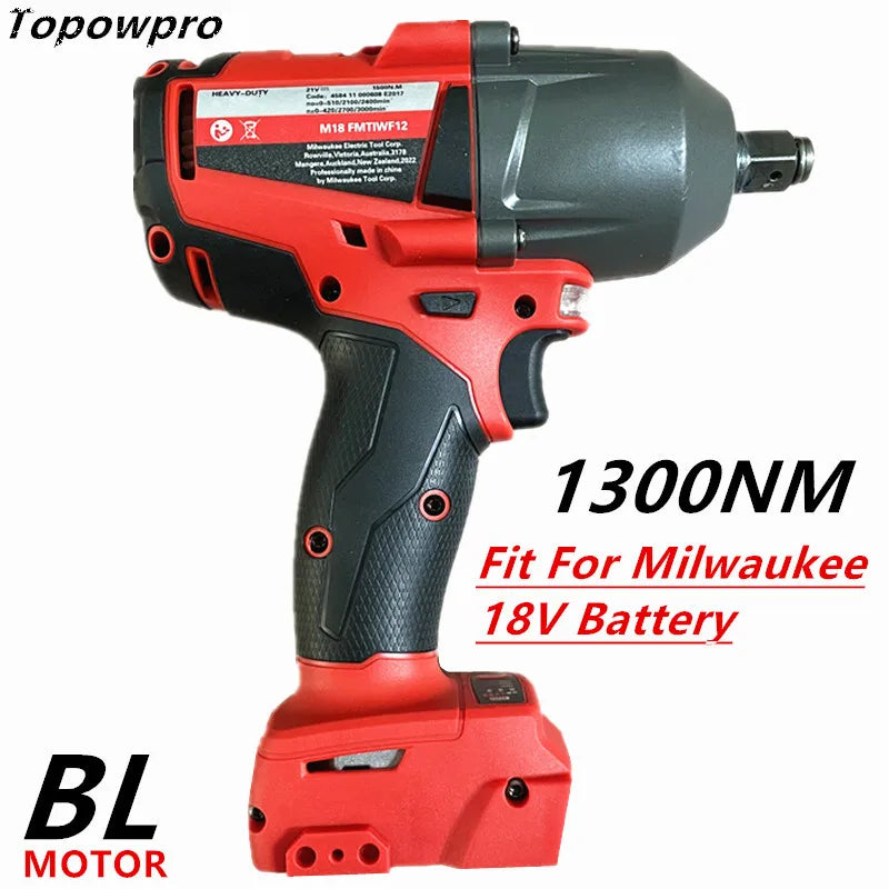 1300NM Cordless Electric Wrench with Brushless Motor - Smarsty