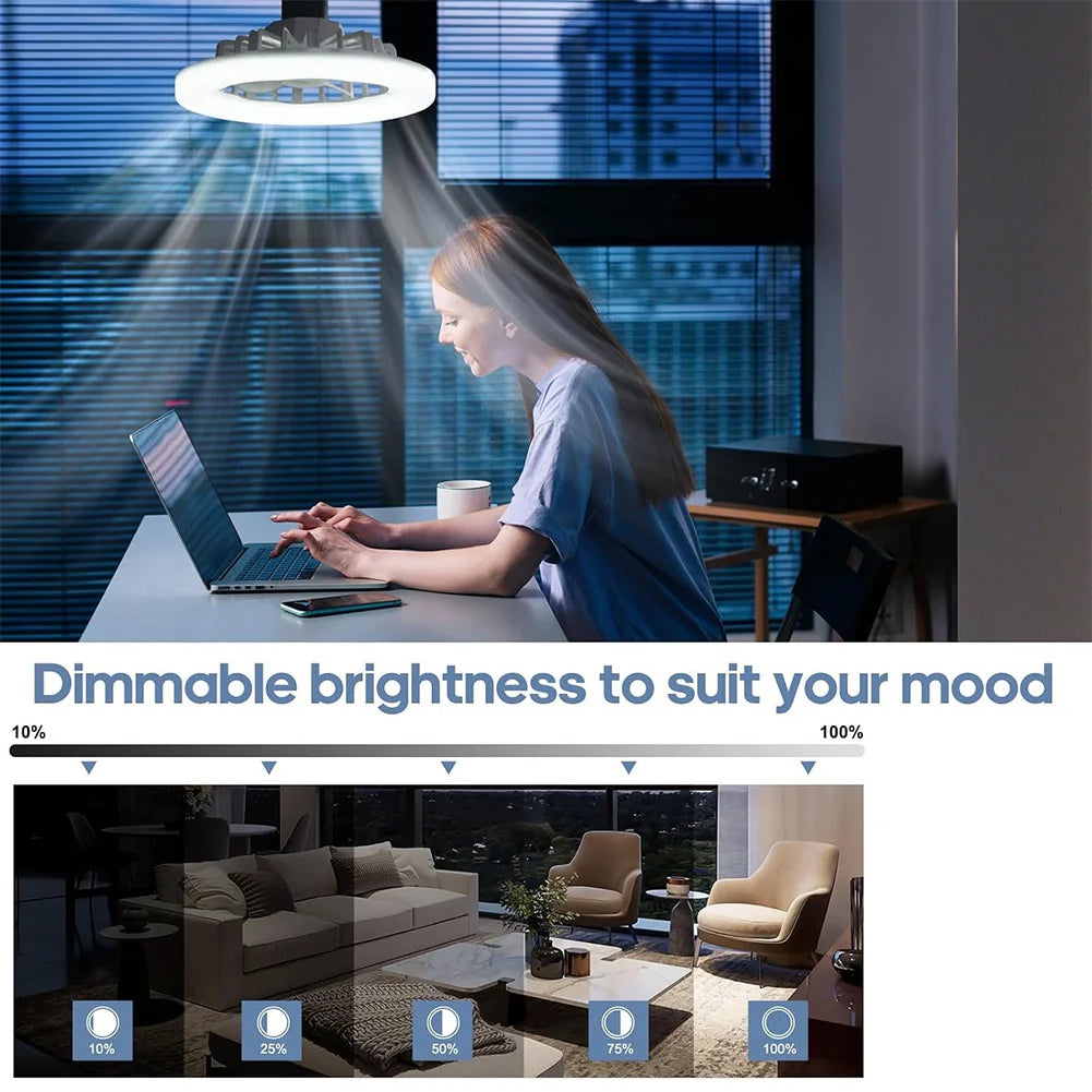 Ceiling Fan with Light Flush Mount Ceiling Fan with Remote Control Modern Ceiling Fan 3 Wind Speed for Living Room Dining Room