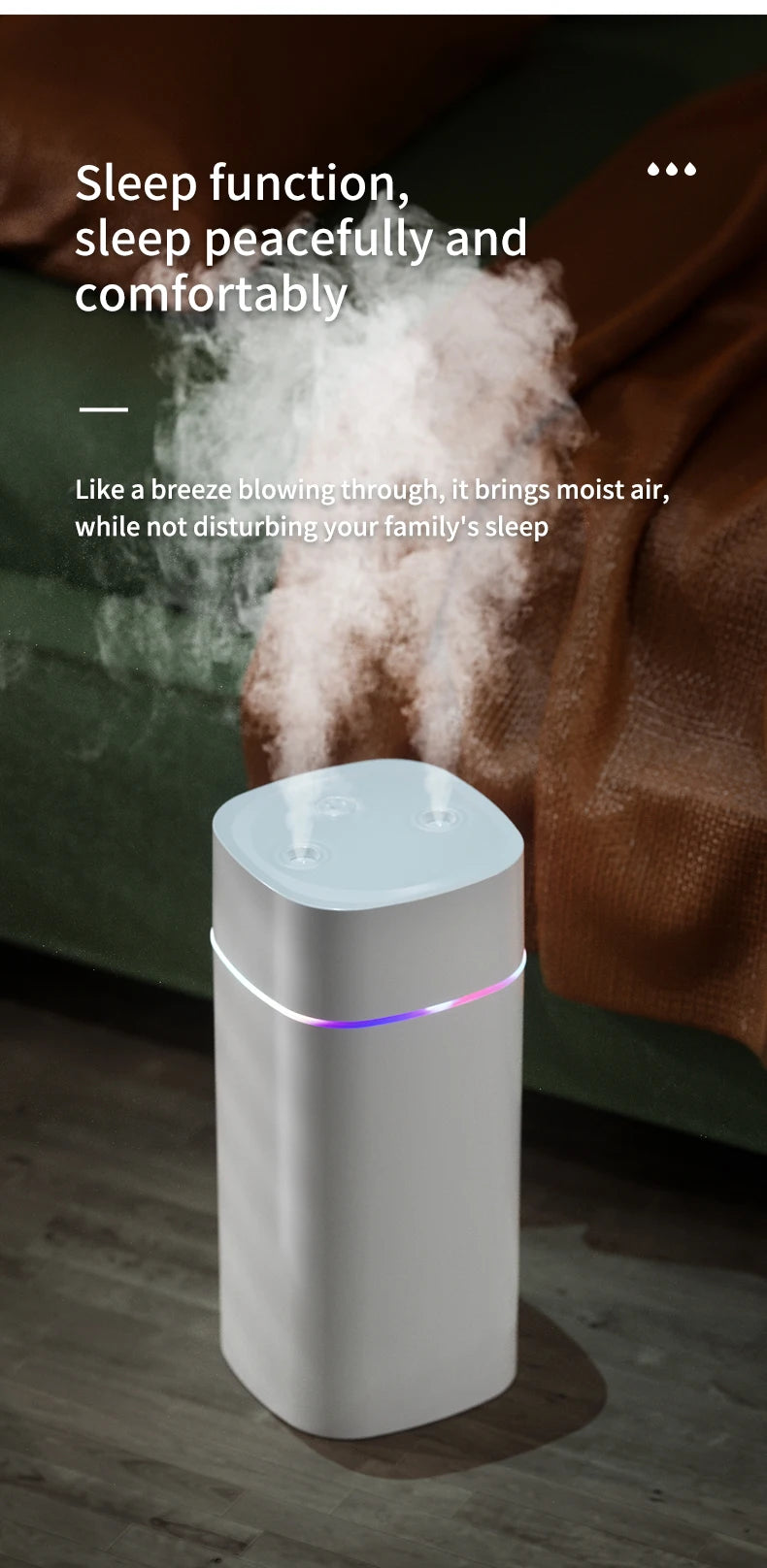 USB Essential Oil Humidifier with Double Spray Mist - Smarsty