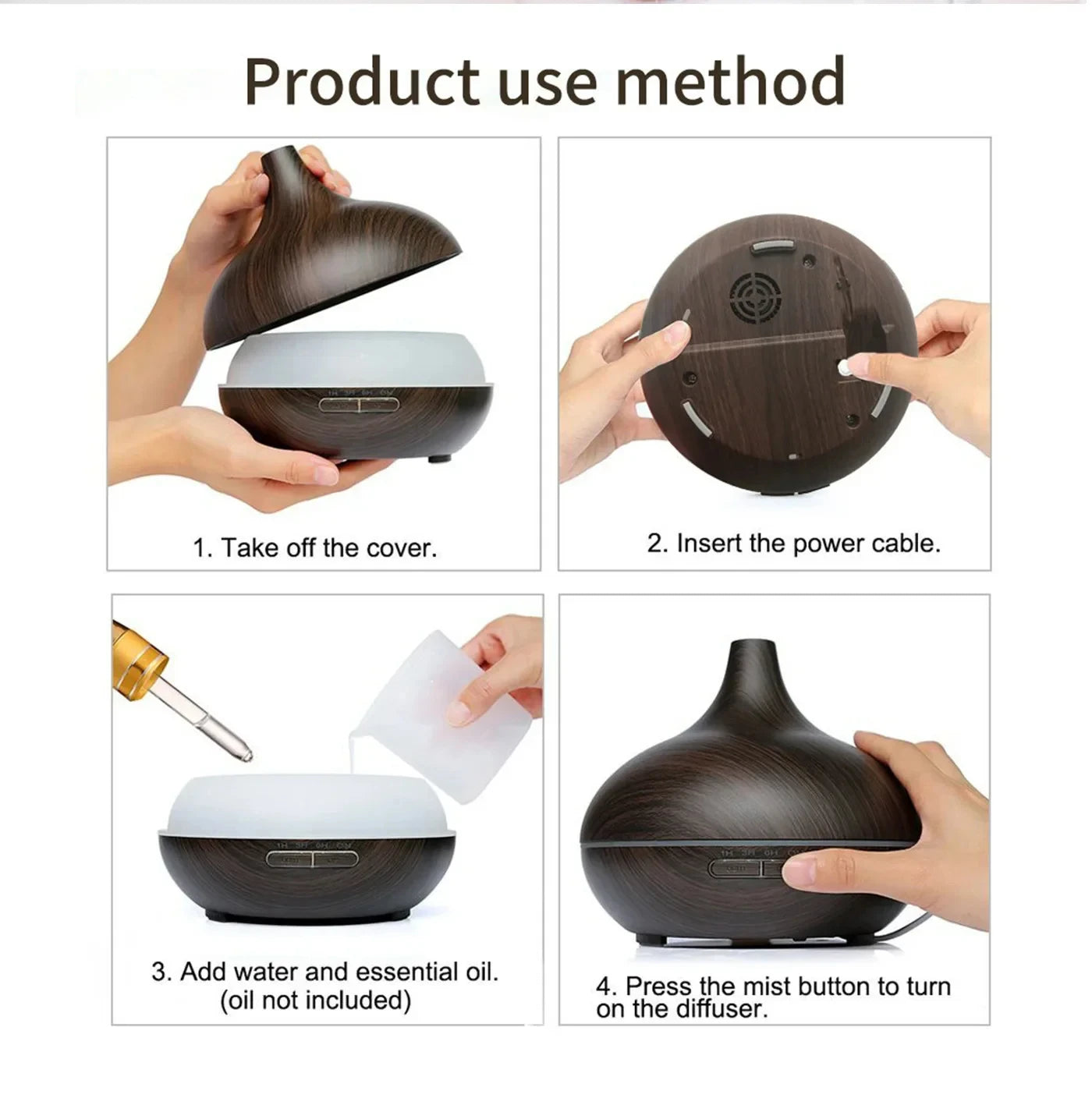 Aromatherapy Essential Oil Diffuser With Remote Control - Smarsty