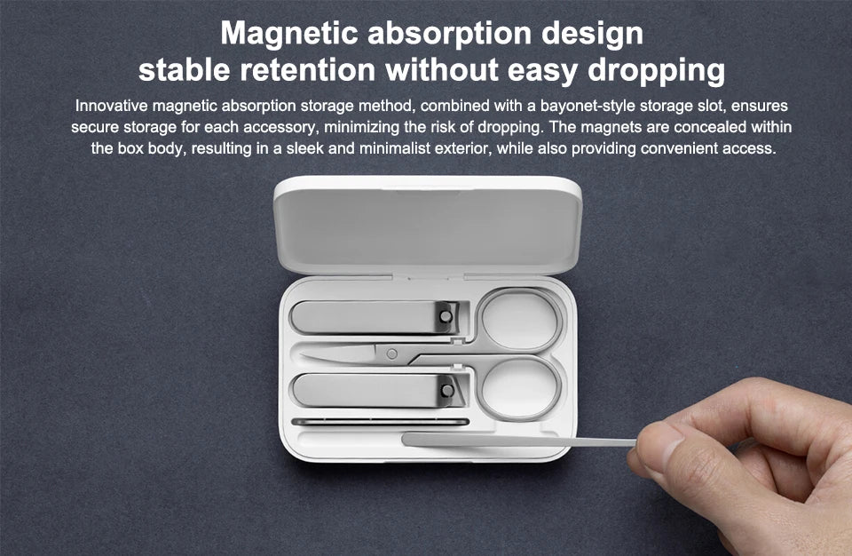 Xiaomi Mijia Portable Stainless Steel Nail Clipper Set - Smarsty