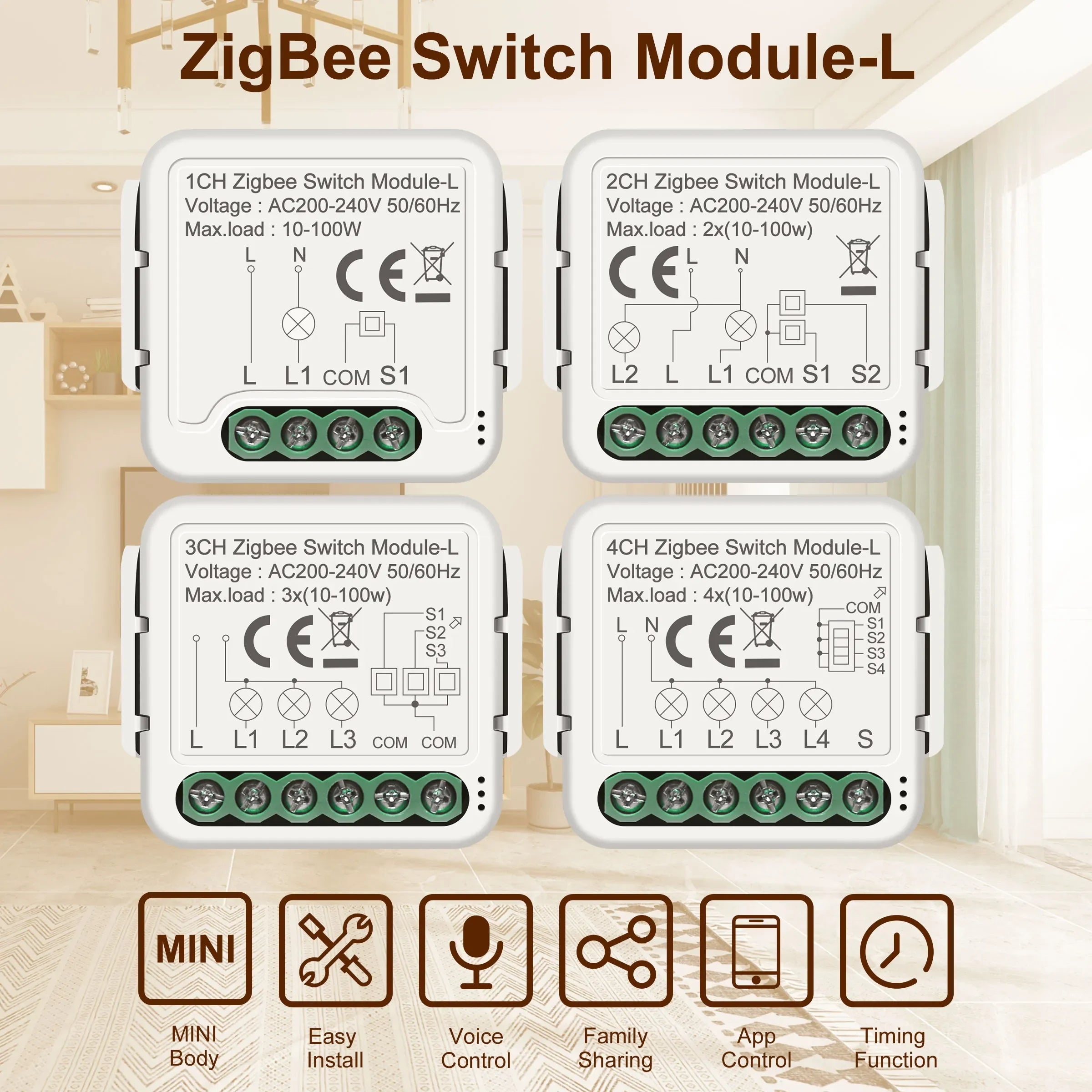 GIRIER Tuya ZigBee Smart Switch Module No Neutral Required - Smarsty