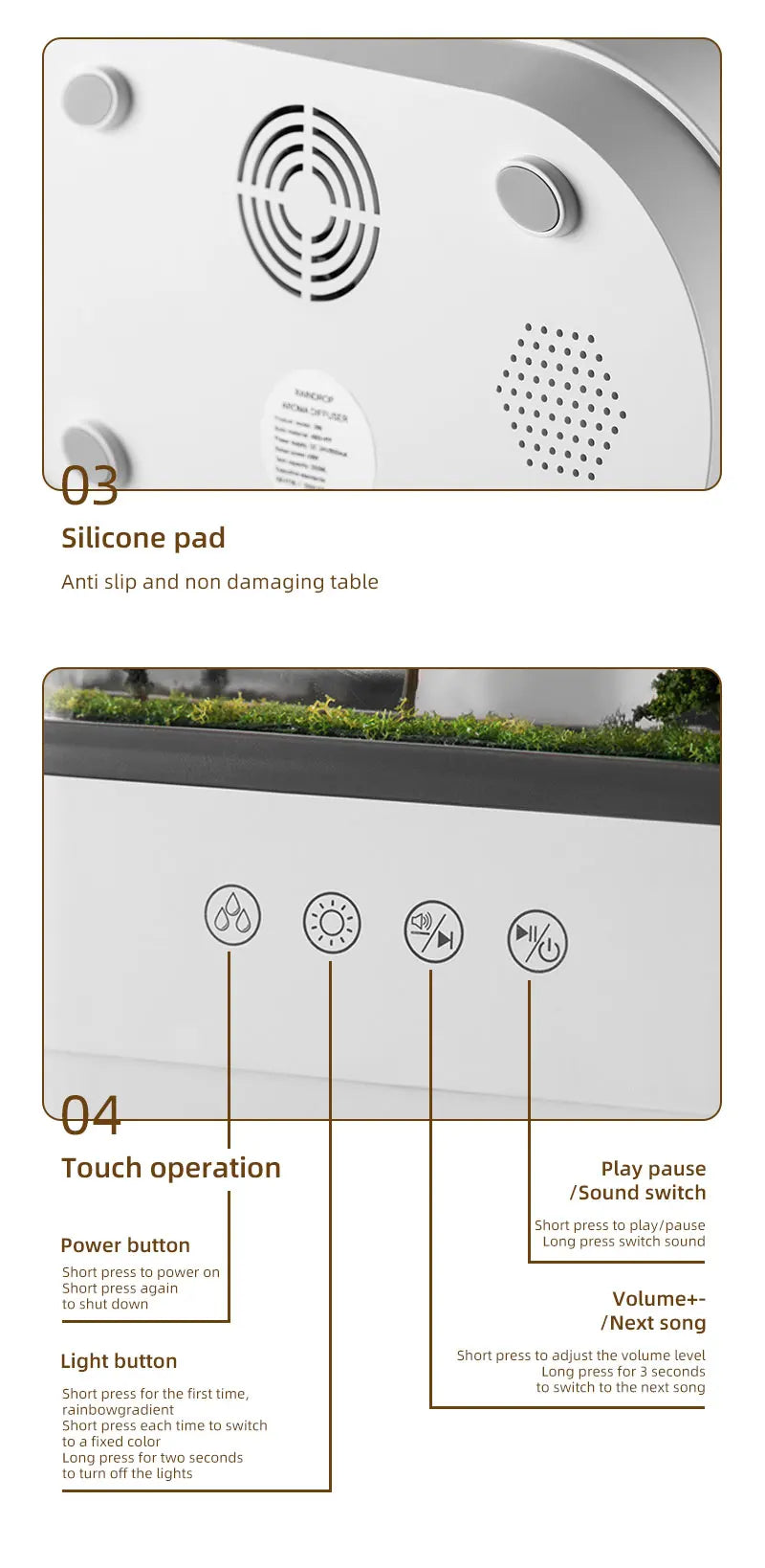 Rain Cloud Aroma Diffuser With 7 Color Night Light - Smarsty