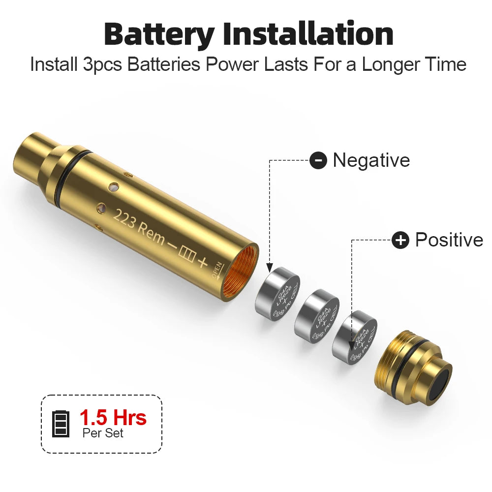 223 laser training cartridge Red Dot Laser Training Bullet Dry Fire Laser Trainer Cartridge Tactical Laser Bullet