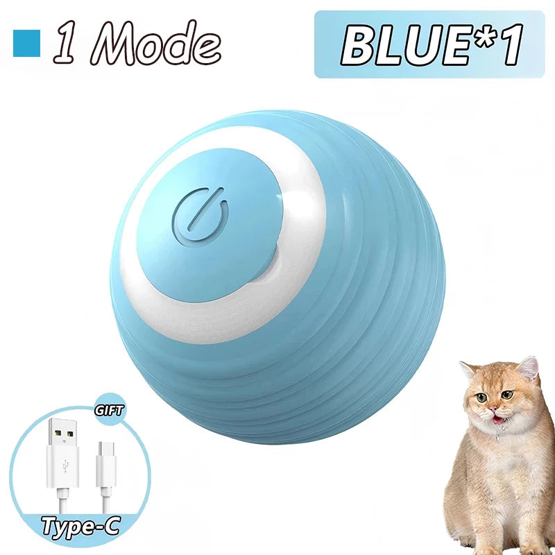 Rechargeable Cat Interactive Rolling Ball Toy Set - Smarsty