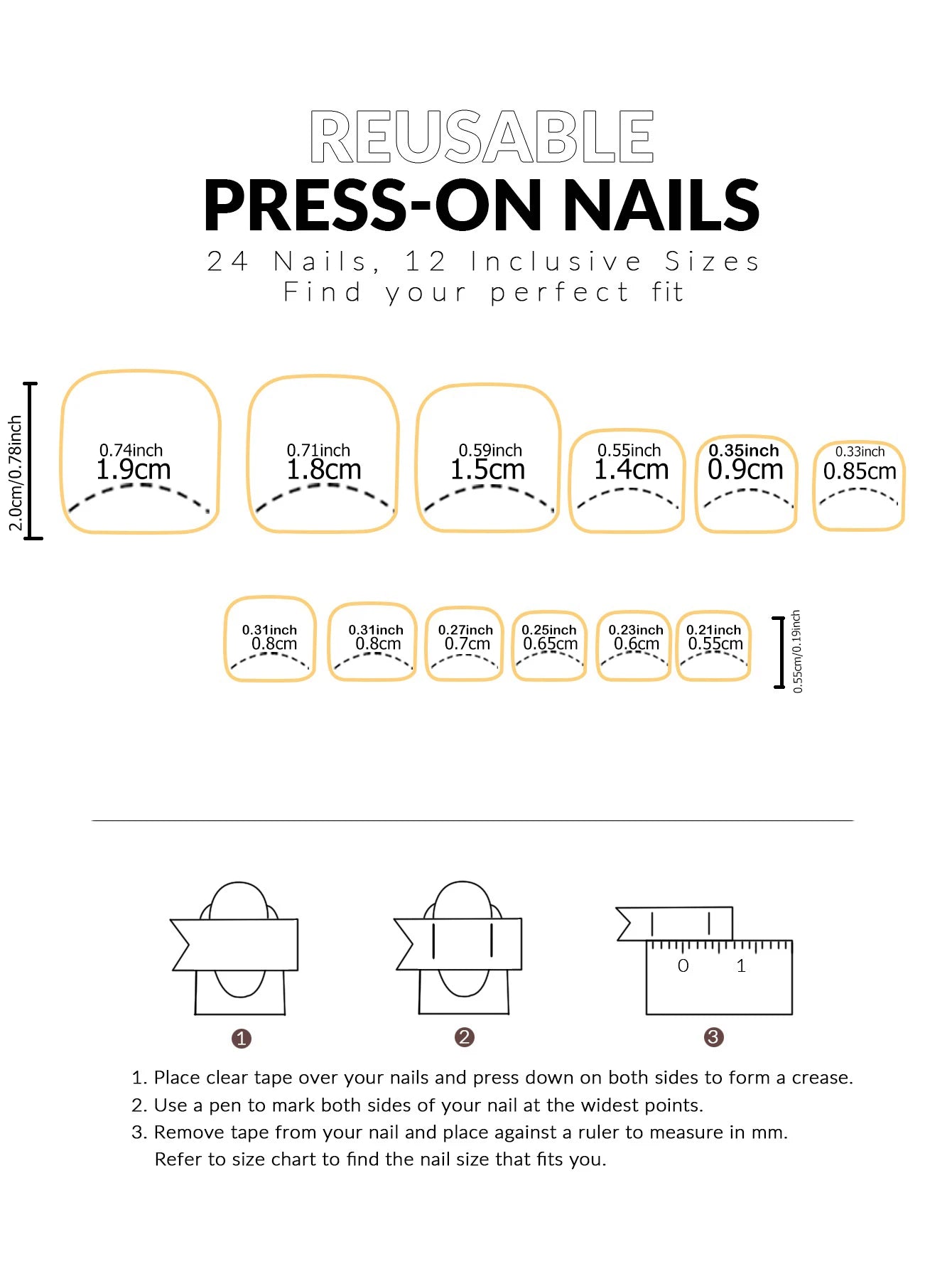 24PCS Pink French Tip Press On Toe Nails - Smarsty