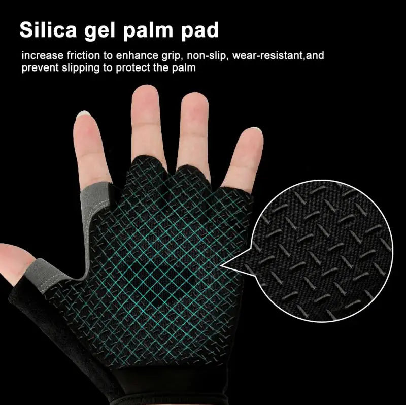 Breathable Half Finger Cycling Gloves Anti Slip Shock Absorption - Smarsty