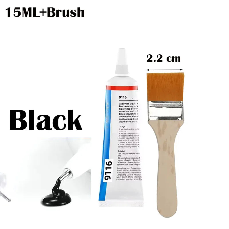 Liquid Waterproof Electrical Tape Epoxy Resin Black Glue Quick Drying Sealant For Wires And Cables Home Use Fix Line Glue - Smarsty