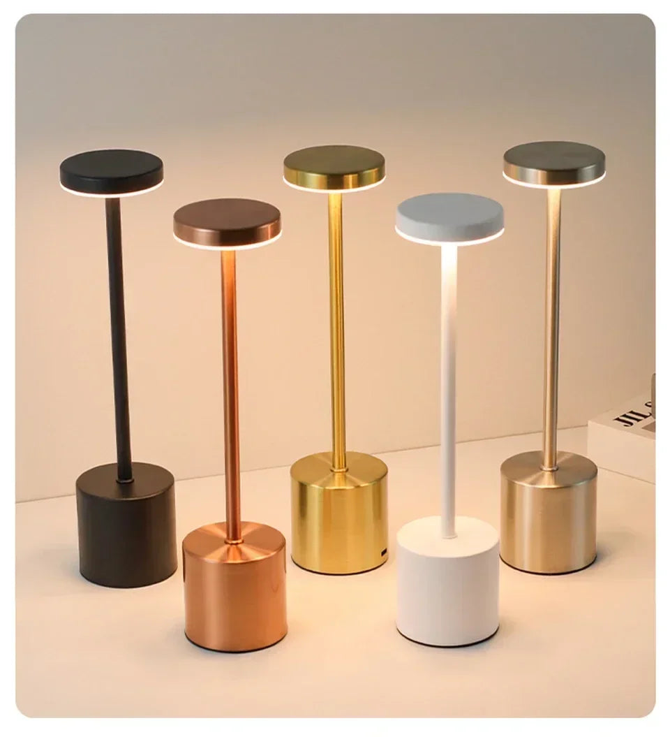 LED Touch Table Lamp Rechargeable Night Light for Ambiance - Smarsty